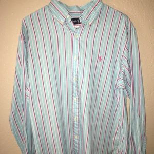 Light blue/pink Polo Button Down